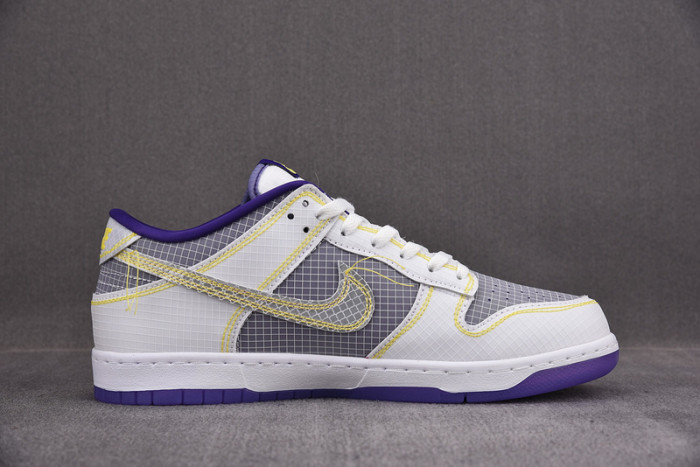 union nike dunk low purple gold dj9649-500