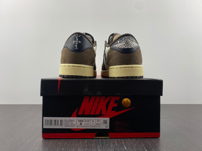 travis scott x air jordan 1 low dark mocha black cq4277-105