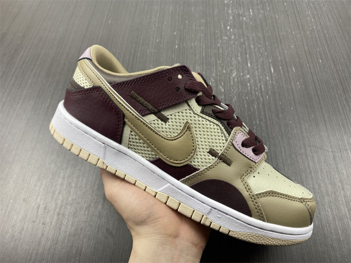 nike dunk low scrap latte - dh7450-100