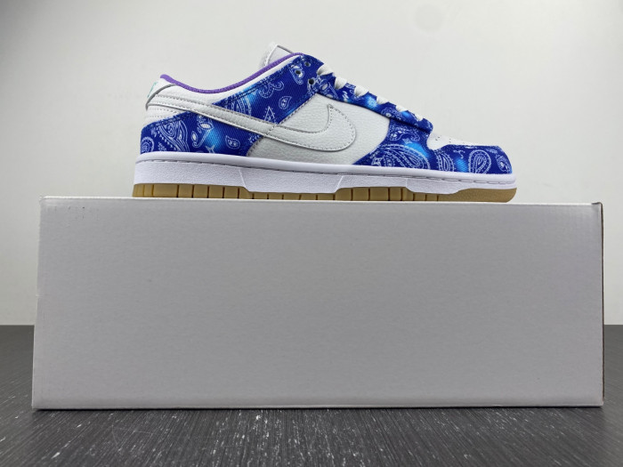 nike sb dunk low white navy blue purple ct5053-041