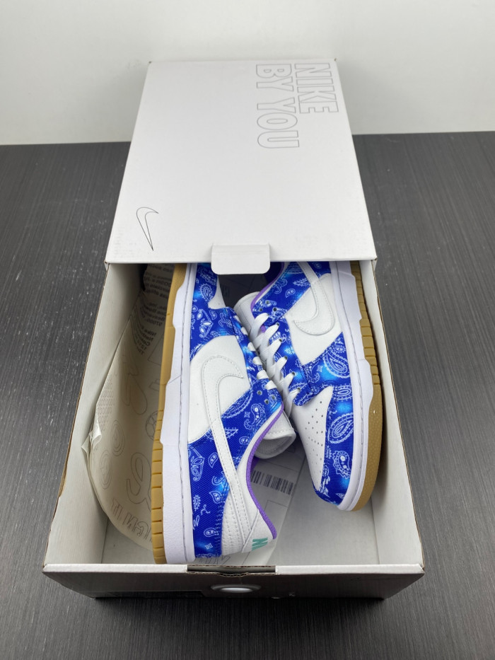 nike sb dunk low white navy blue purple ct5053-041