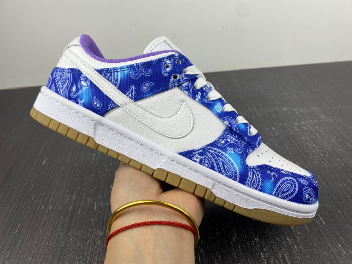nike sb dunk low white navy blue purple ct5053-041