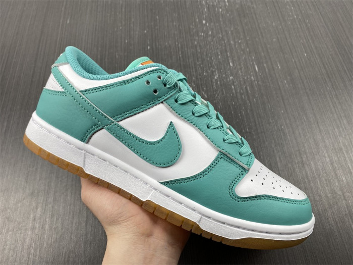nike dunk low turquoise green orange dv2190-100