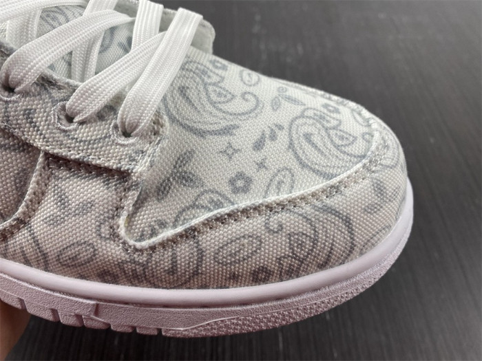 nike dunk low white paisley (w) - dj9955-100