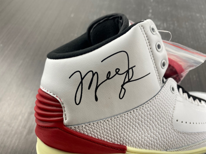 off white x air jordan 2 high sp white red black shoes dj4375-101