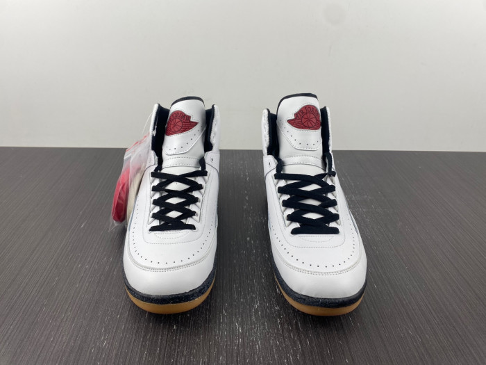 off white x air jordan 2 high sp white red black shoes dj4375-101