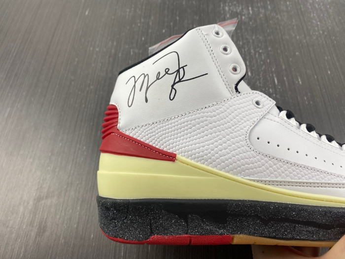 off white x air jordan 2 high sp white red black shoes dj4375-101