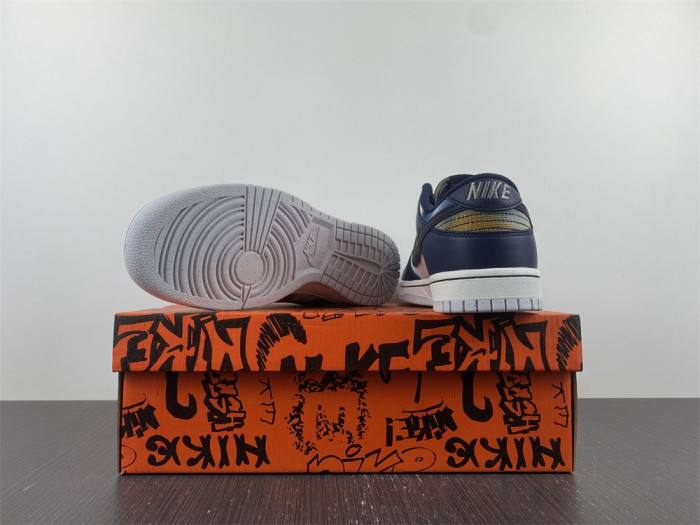 nike dunk low graffiti navy - dm0108-400