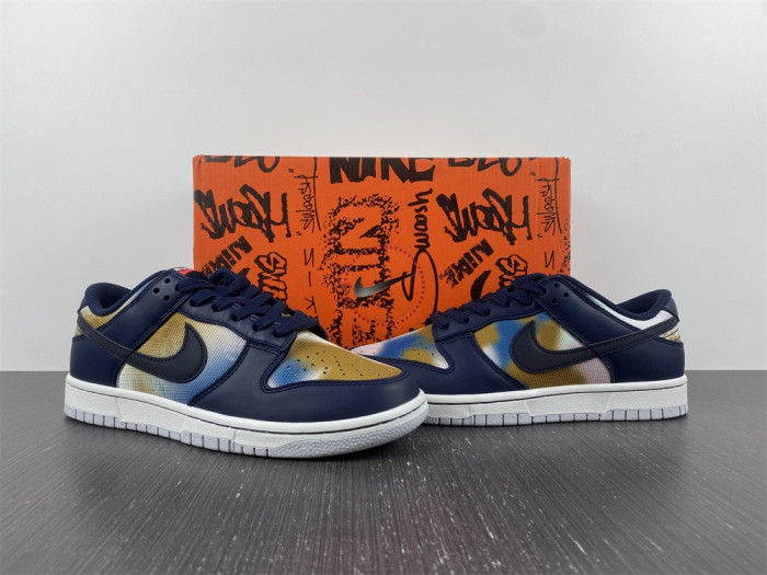 nike dunk low graffiti navy - dm0108-400