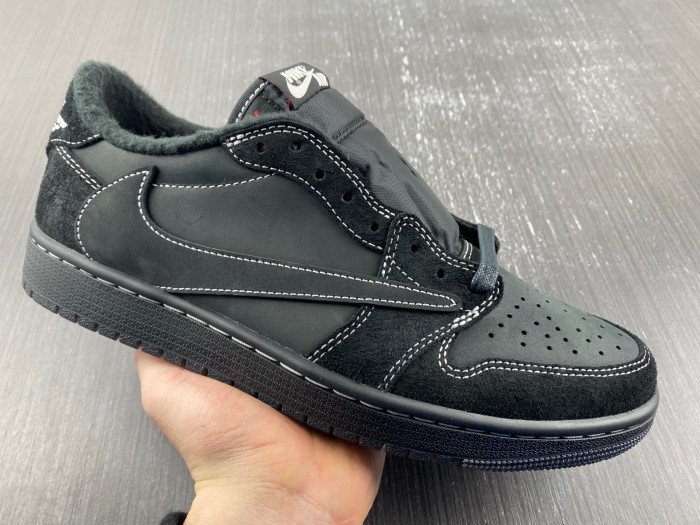 travis scott x air jordan 1 low “black phantom” dm7866-001