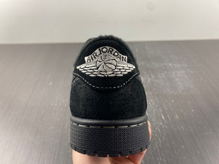 travis scott x air jordan 1 low “black phantom” dm7866-001