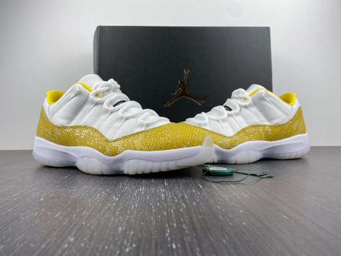 air jordan 11 low “yellow snakeskin”  ah7860-107