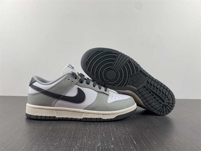 nike dunk low light smoke grey  - dd1503-117