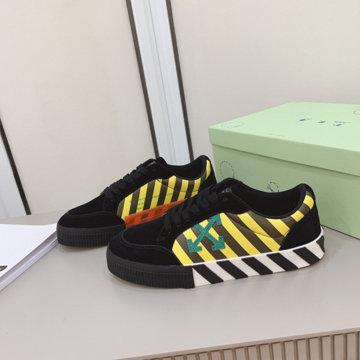 ofw calfskin vulcanized low sneakers