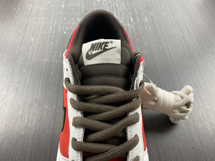 nike sb dunk low suziki brown red grey re500-666