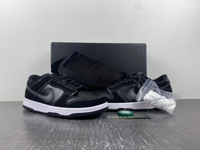 nike dunk low airbrush black- fd6923-001