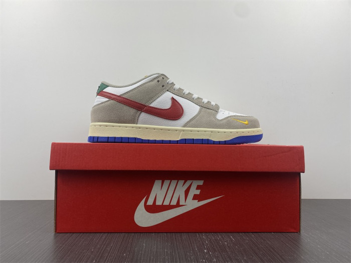 nike dunks low retro prm grey white blue  dx6037-781