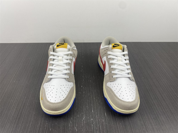 nike dunks low retro prm grey white blue  dx6037-781