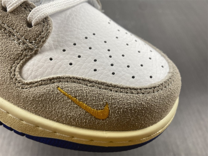 nike dunks low retro prm grey white blue  dx6037-781