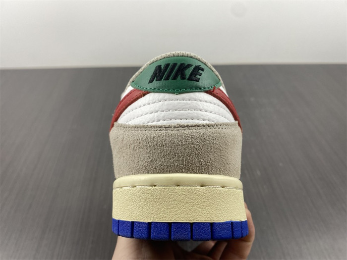 nike dunks low retro prm grey white blue  dx6037-781