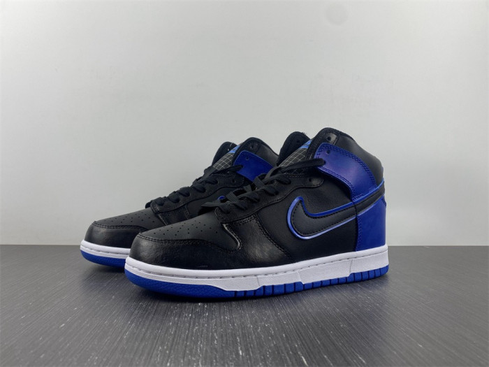 nike dunk high blue camo black/hyper royal-black-white - dd3359-001