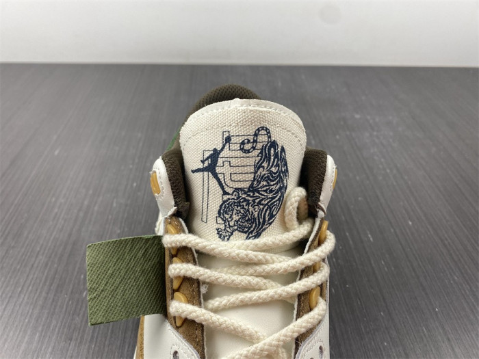 air jordan 3 retro se white dark brown green shoes 398614-500