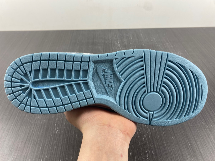 nike dunk low retro fleece  worn blue fb1871-011