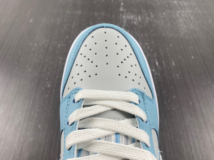 nike dunk low retro fleece  worn blue fb1871-011