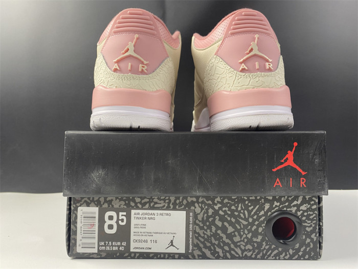 air jordan 3 retro wmns “sail/rust pink” ck9246-116