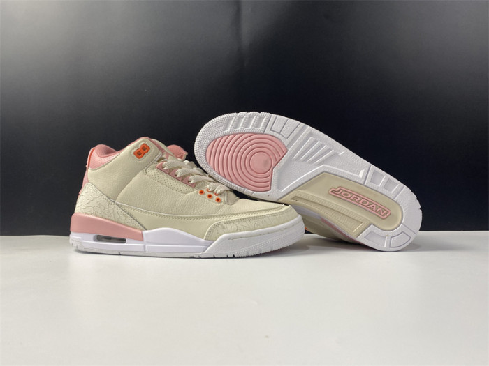 air jordan 3 retro wmns “sail/rust pink” ck9246-116