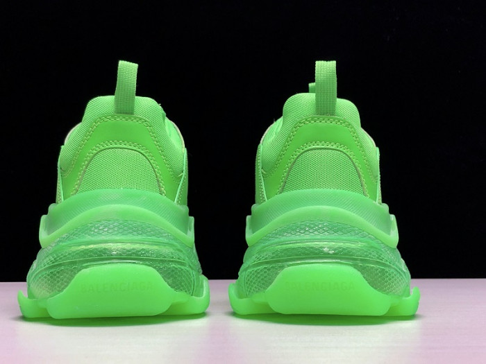 blcg sneaker triple.s.gomma "neon green"541624 w09ol 3801