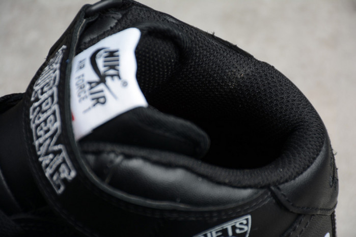 air force 1 mid nba black  aq8017-001