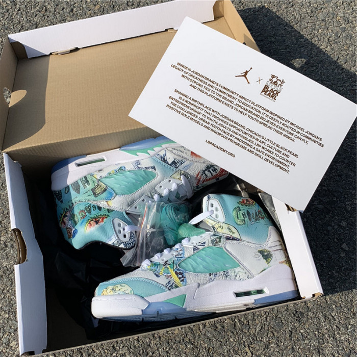 air jordan 5 retro wings (gs)  av3663-900