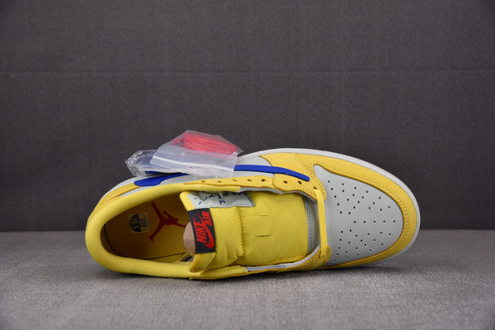 travis scott x air jordan 1 low og canary dz4137-700