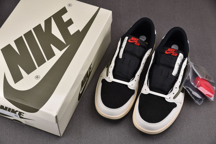 travis scott x air jordan 1 low og olive dz4137-106