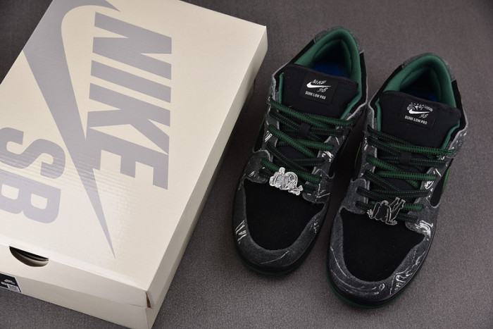 there skateboards x nike sb dunk low hf7743-001