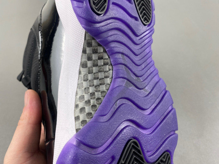 air jordan 11 retro white/black/purple ct8812-999