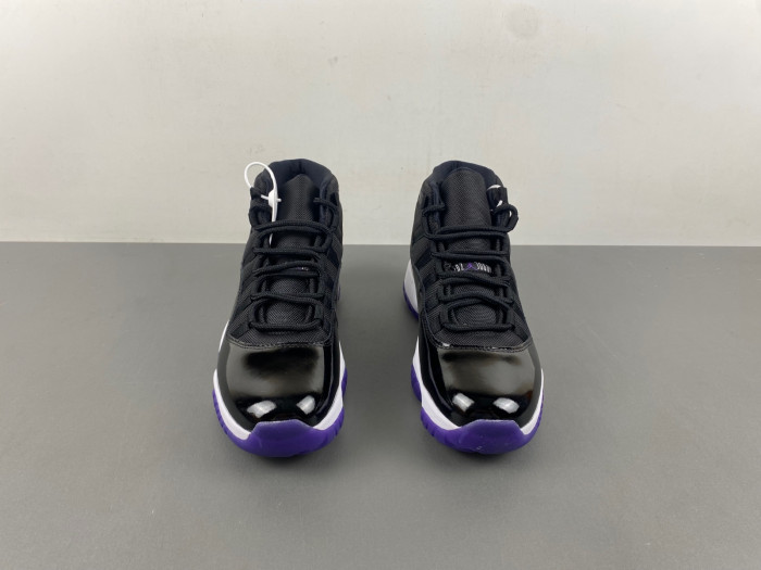 air jordan 11 retro white/black/purple ct8812-999