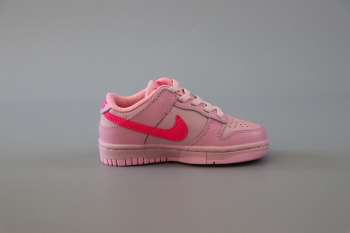nike dunk low baby/toddler shoes - pink dh9761-600
