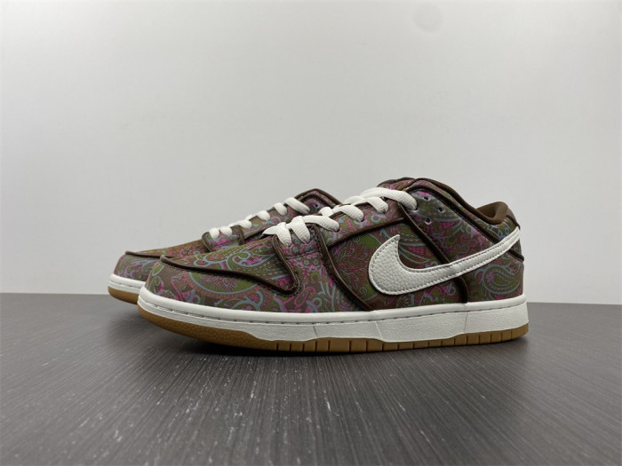 nike sb dunk low pro paisley brown - dh7534-200
