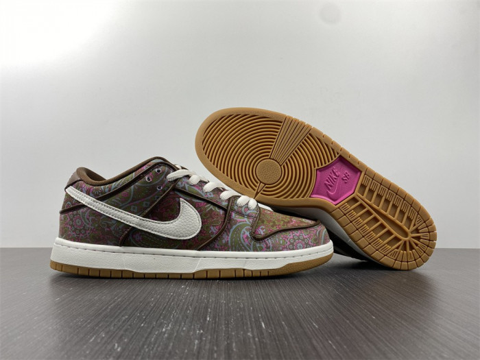 nike sb dunk low pro paisley brown - dh7534-200