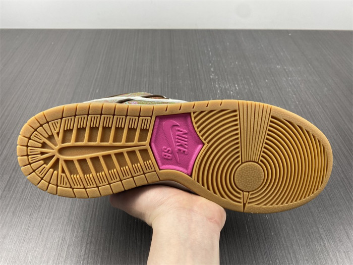 nike sb dunk low pro paisley brown - dh7534-200