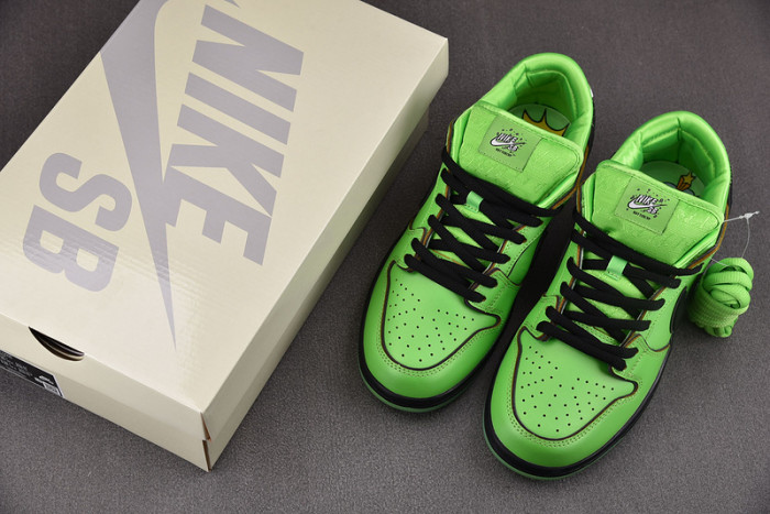 nike sb dunk low the powerpuff girls buttercup  fz8319-300