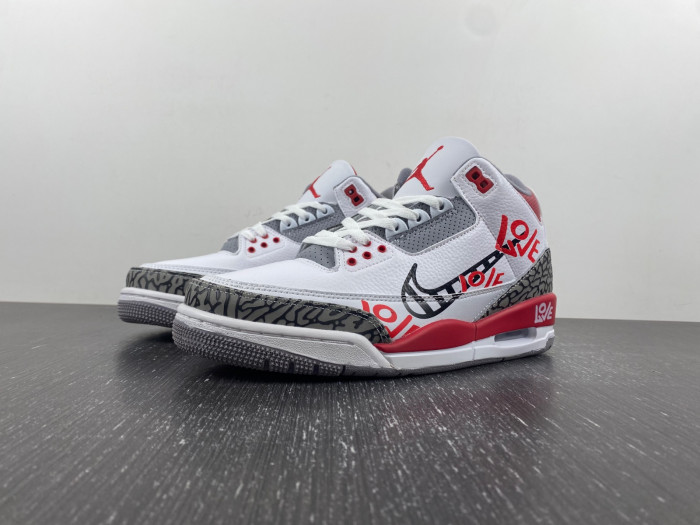 air jordan 3 og “fire red”diy love  dn3707-160