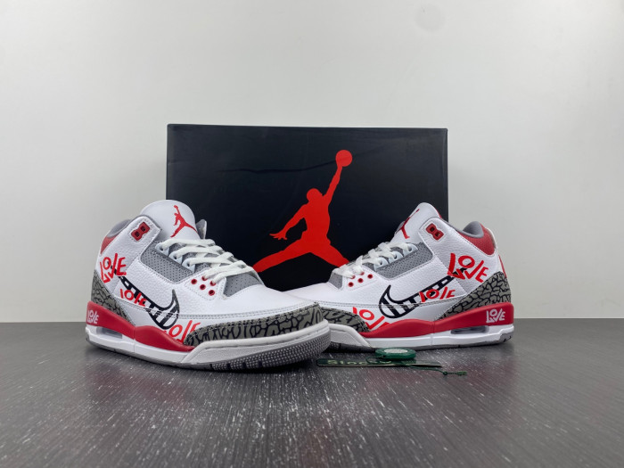 air jordan 3 og “fire red”diy love  dn3707-160