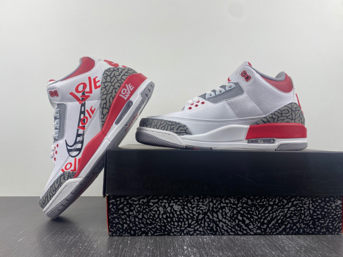 air jordan 3 og “fire red”diy love  dn3707-160
