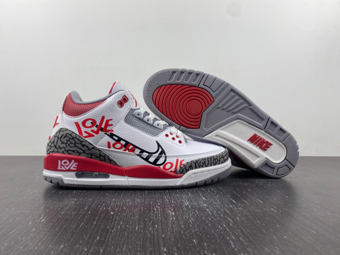 air jordan 3 og “fire red”diy love  dn3707-160