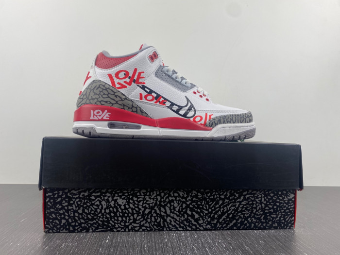 air jordan 3 og “fire red”diy love  dn3707-160
