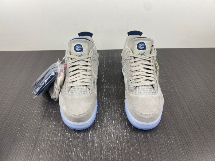 air jordan 4 retro pe grayness / white aj4-1043505