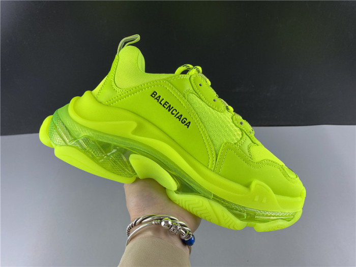 blcg sneaker triple.s.gomma fluorescent green 541624 w2ff1 3720